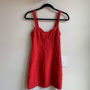 red pull and bear dress